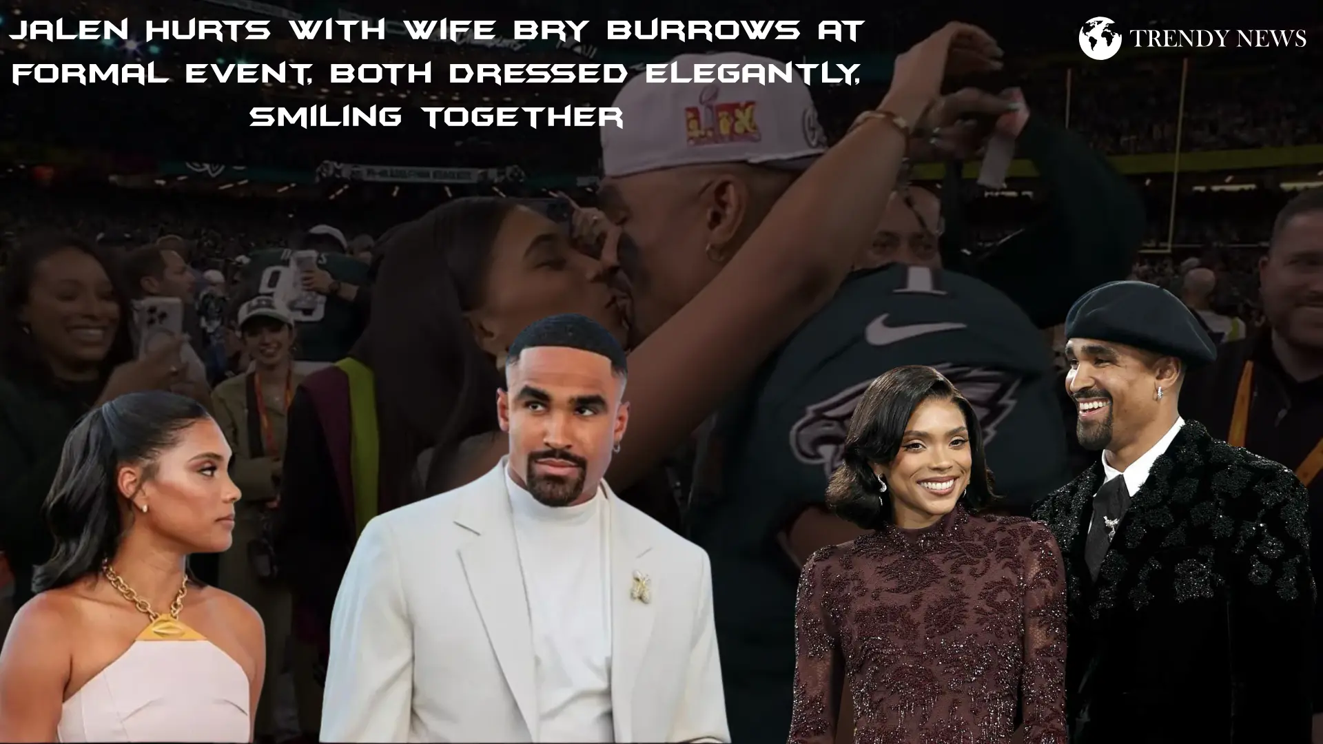 Jalen Hurts wife Bry Burrows married couple Philadelphia Eagles quarterback