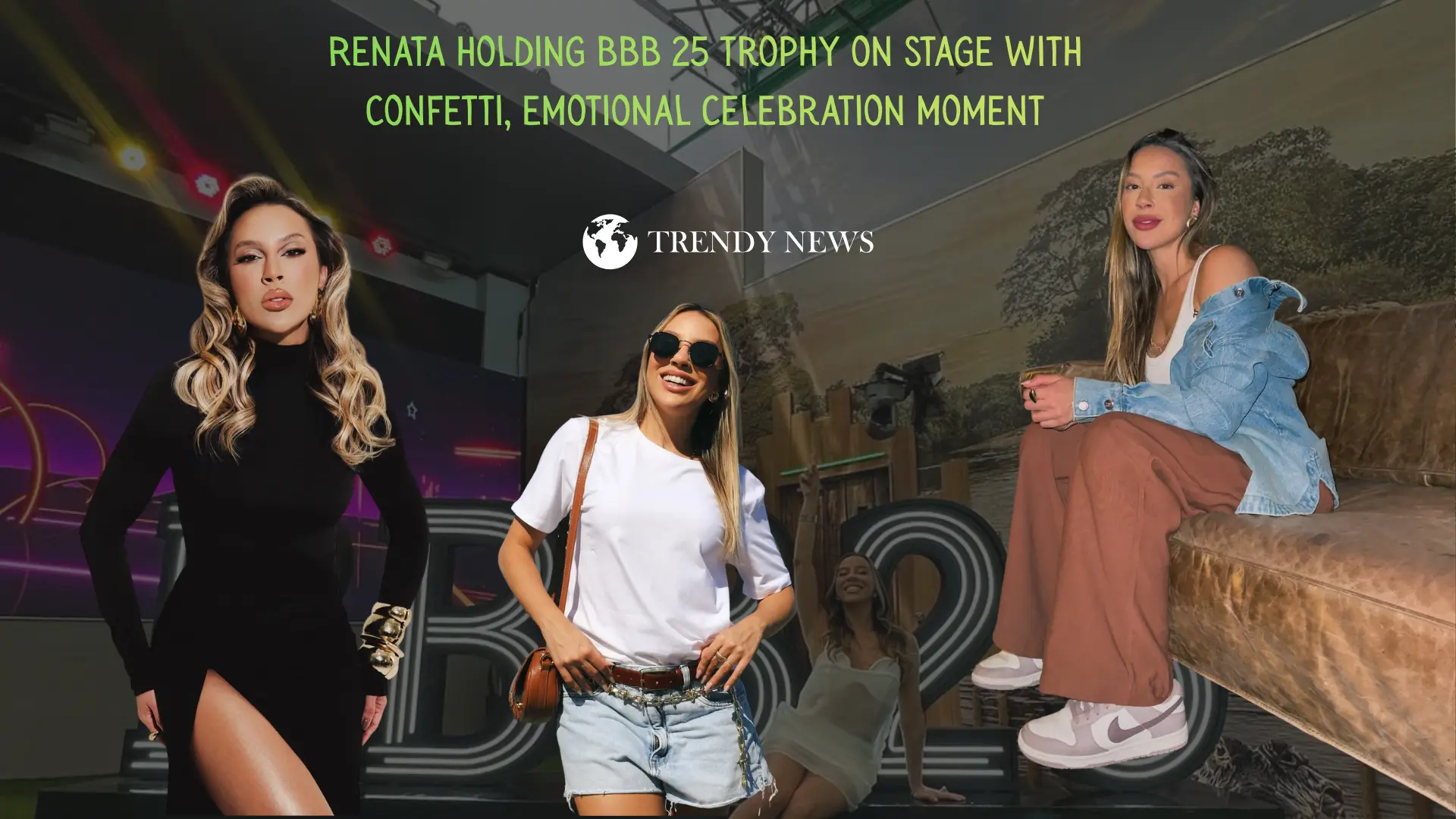 Renata Saldanha BBB 25 winner holding championship trophy