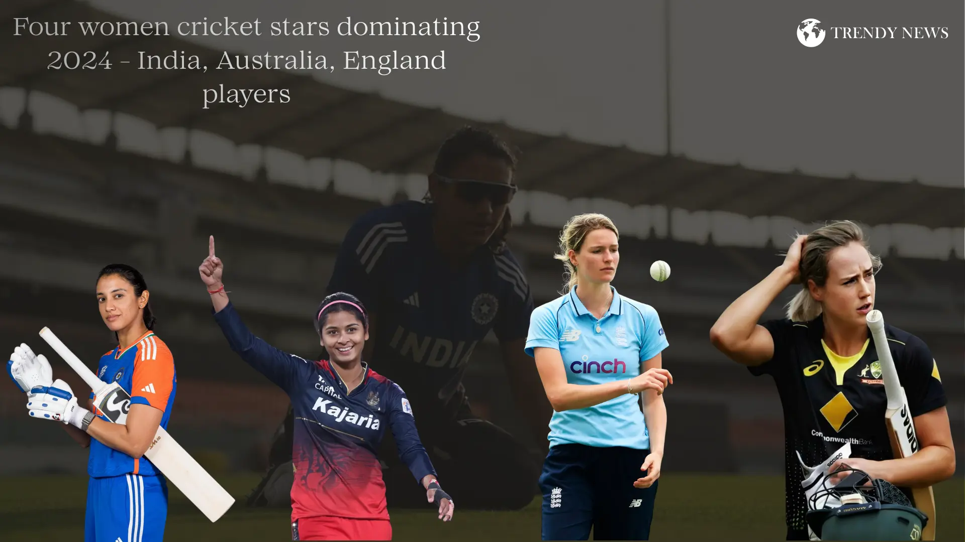 RCB Beauty Queens in Women’s Cricket 2024 – Performance, Style & Power 1 Best women cricket players 2024 - Smriti Mandhana Ellyse Perry Shreyanka Patil Lauren Bell