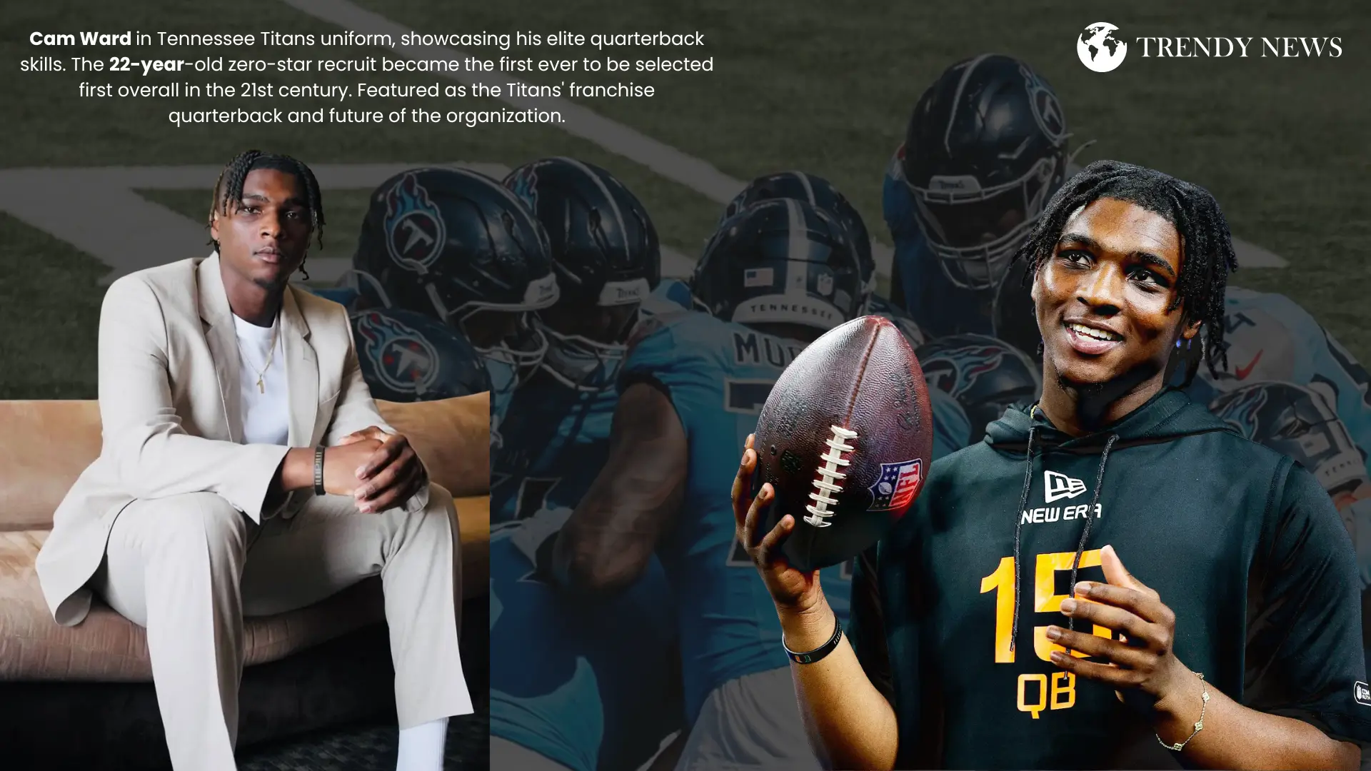 Cam Ward Tennessee Titans number one overall NFL draft pick 2025 elite quarterback football